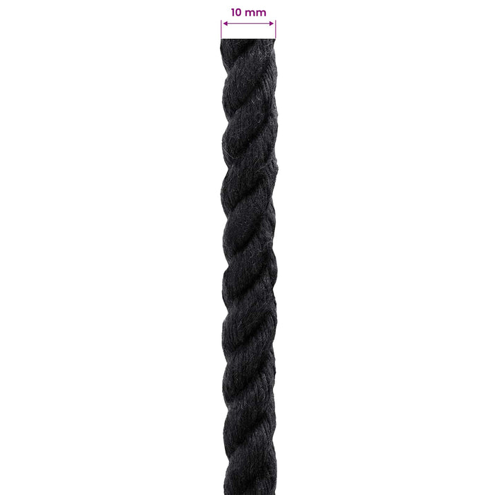 Sfoară Negru 1 x 1 x 5000 cm Bumbac - WALTI WALTI