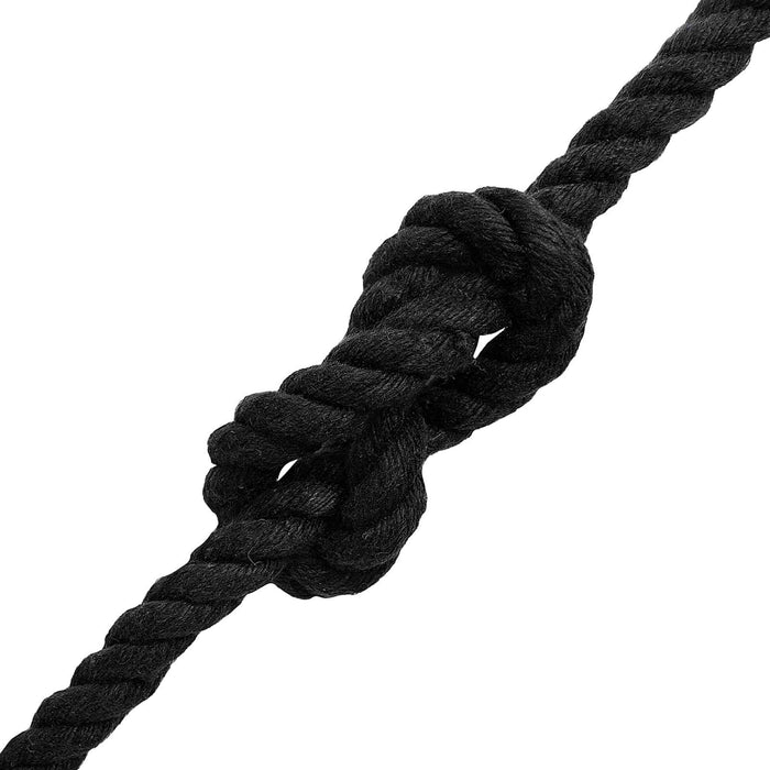 Sfoară Negru 1 x 1 x 10000 cm Bumbac WALTI