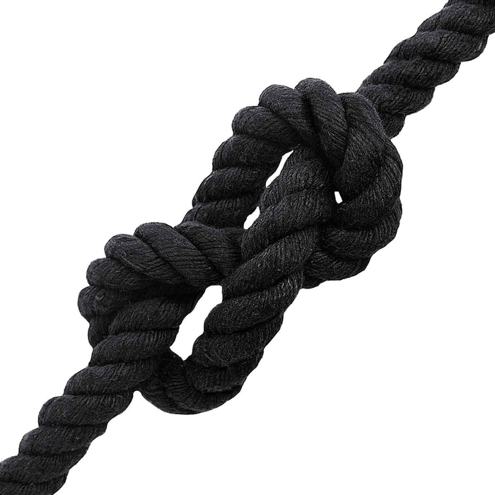 Sfoară Negru 2 x 2 x 10000 cm Bumbac - WALTI WALTI