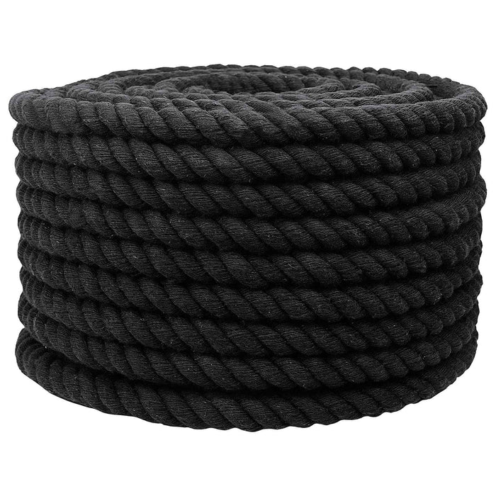 Sfoară Negru 2 x 2 x 10000 cm Bumbac - WALTI WALTI