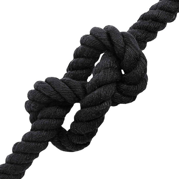 Sfoară Negru 2,4 x 2,4 x 5000 cm Bumbac WALTI