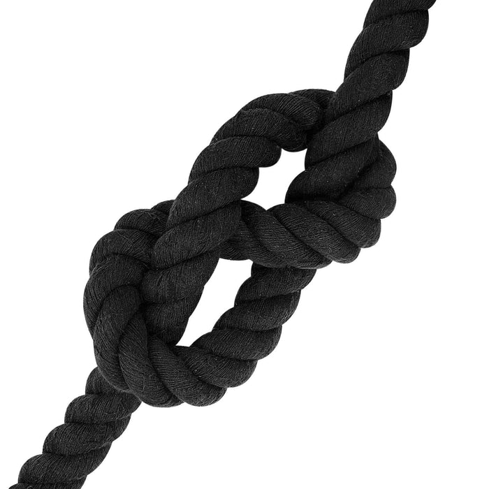 Sfoară Negru 3 x 3 x 1000 cm Bumbac WALTI