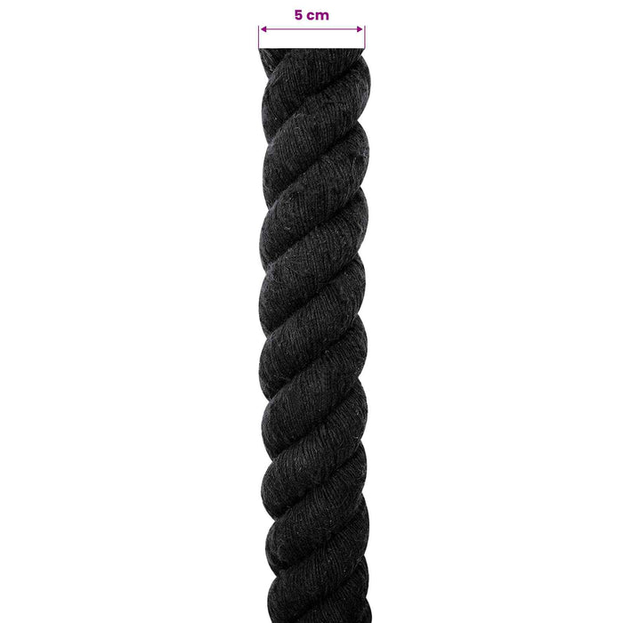 Sfoară Negru 5 x 5 x 1000 cm Bumbac WALTI
