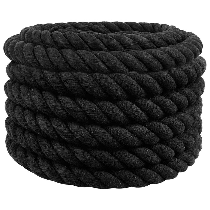 Sfoară Negru 6 x 6 x 1000 cm Bumbac WALTI
