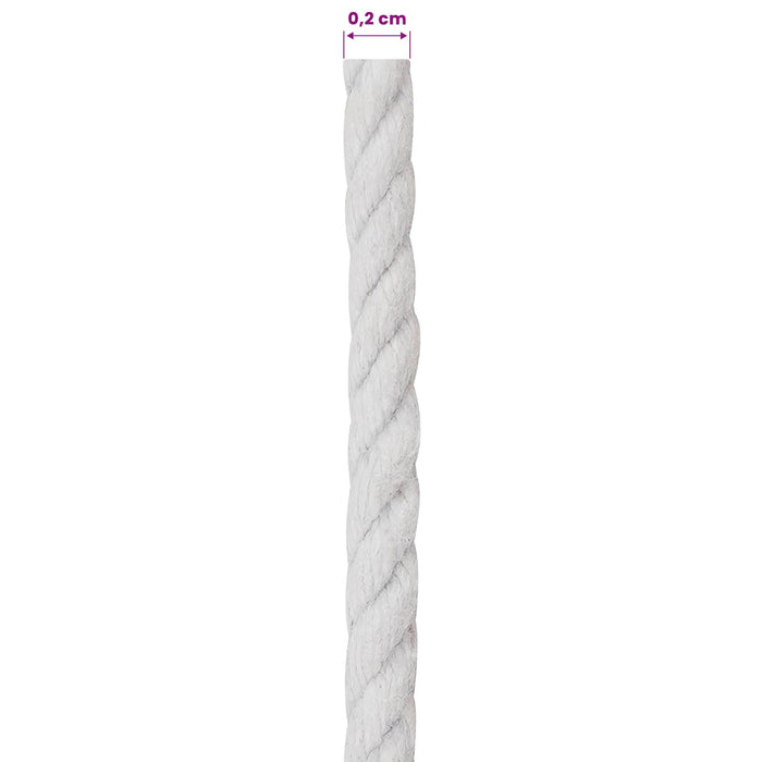 Sfoară 10 pcs Alb Bumbac WALTI