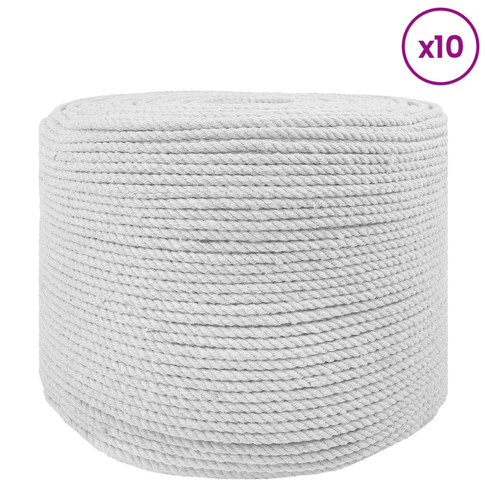Sfoară 10 pcs Alb Bumbac WALTI