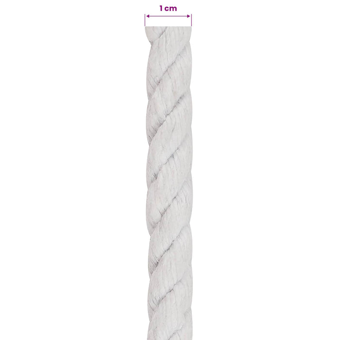 Sfoară Alb 1 x 1 x 2500 cm Bumbac WALTI