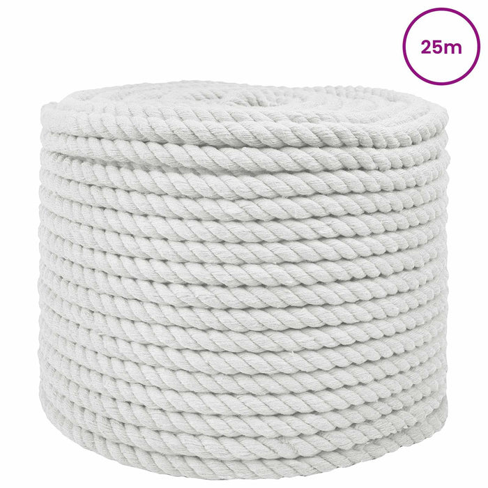 Sfoară Alb 1 x 1 x 2500 cm Bumbac WALTI
