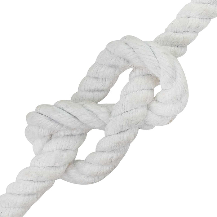 Sfoară Alb 1,2 x 1,2 x 2500 cm Bumbac WALTI