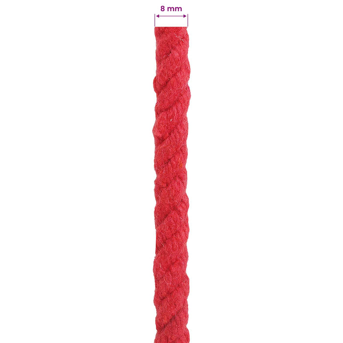 Sfoară Roșu 0,8 x 0,8 x 10000 cm Bumbac WALTI