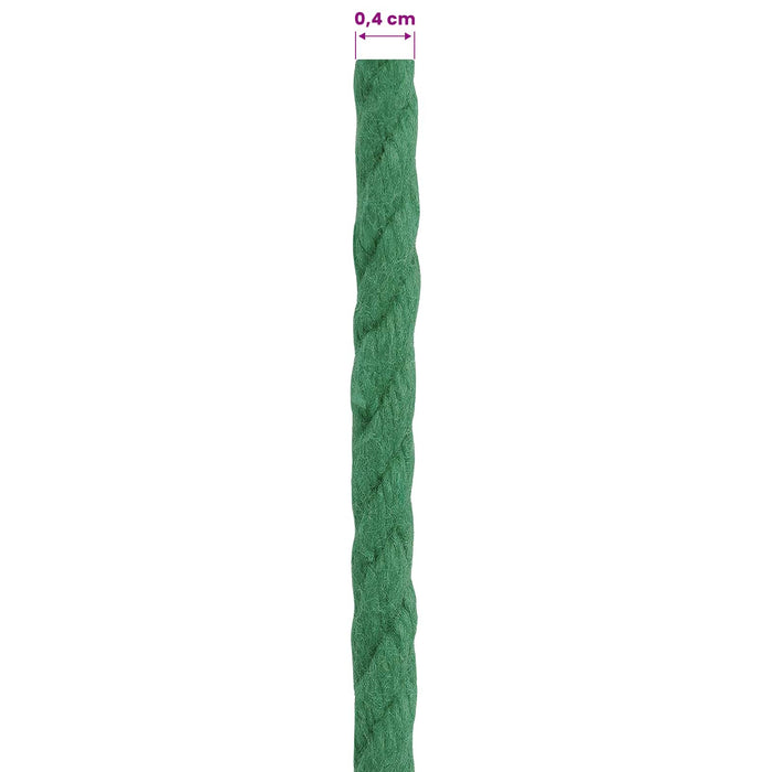 Sfoară Verde 0,4 x 0,4 x 10000 cm Bumbac WALTI