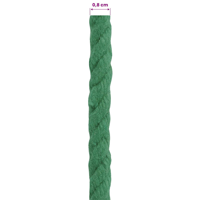 Sfoară Verde 0,8 x 0,8 x 5000 cm Bumbac WALTI
