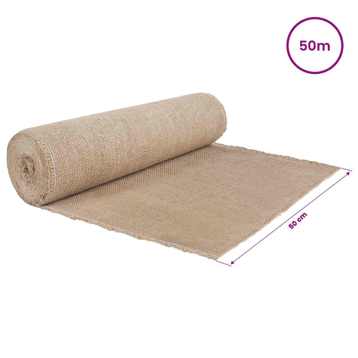 Rol de jută natural 50 x 5000 cm WALTI