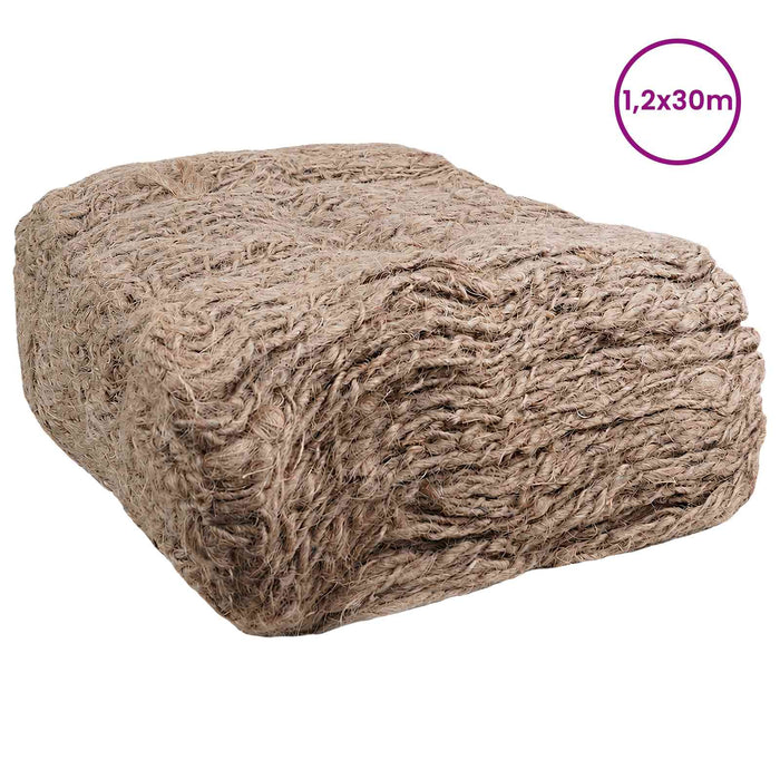 Mat de embankment din iută natural 1,2 x 30 m 100% iută Tossa WALTI