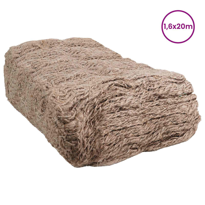 Mat de embankment din iută natural 1,6 x 20 m 100% iută Tossa WALTI