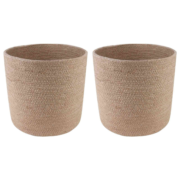 Set de Ghivece pentru Plante 2 pcs natural Ø 28 x 28 cm WALTI