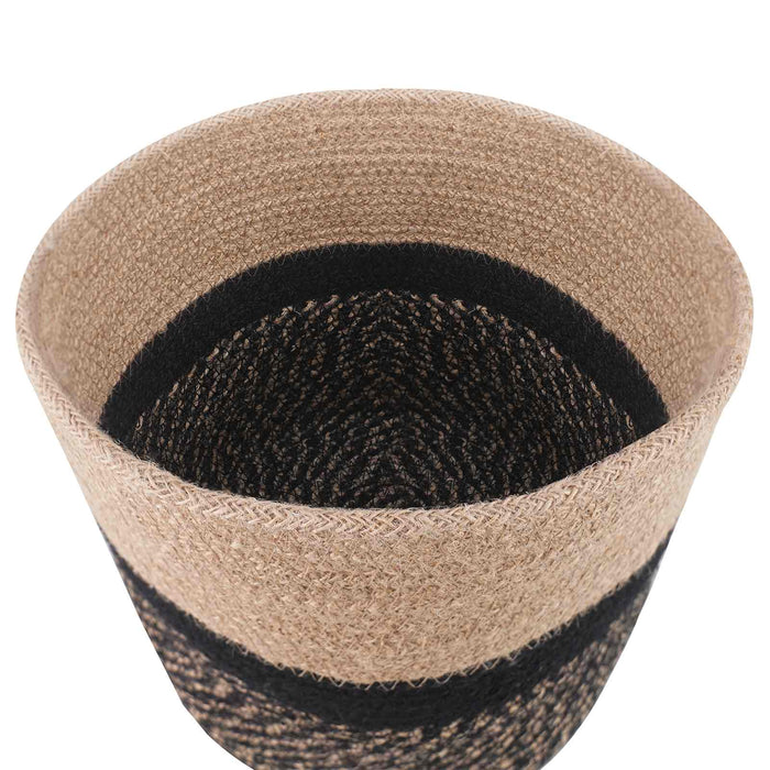 Set de Ghivece pentru Plante 2 pcs Natural și Negru WALTI