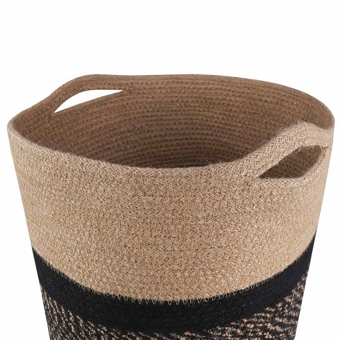 Set de Ghivece pentru Plante 2 pcs Natural și Negru WALTI