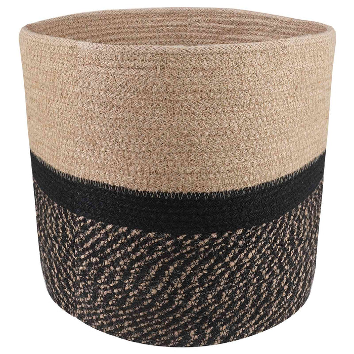 Set de Ghivece pentru Plante 2 pcs Natural și Negru WALTI