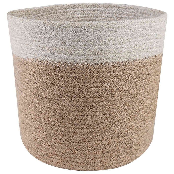 Set de Ghivece pentru Plante 2 pcs Natural și Alb Ø 28 x 28 cm WALTI