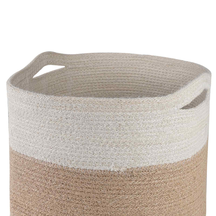 Set de Ghivece pentru Plante 2 pcs Natural și Alb Ø 28 x 28 cm WALTI