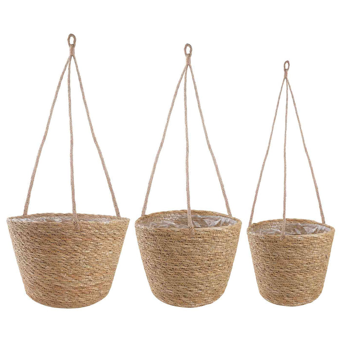 Coșuri pentru plante din iarbă de mare 3 pcs natural WALTI