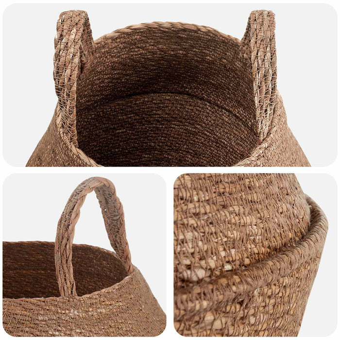 Vază pentru plante cu mânere 2 pcs natural Ø 22 x 20 cm WALTI