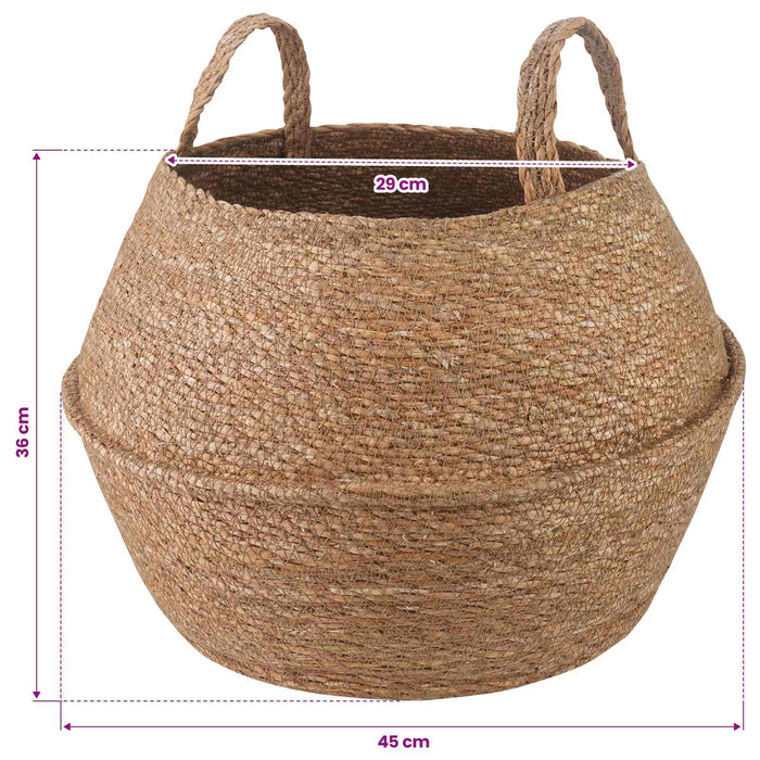 Vază pentru plante cu mânere natural Ø 45 x 36 cm WALTI