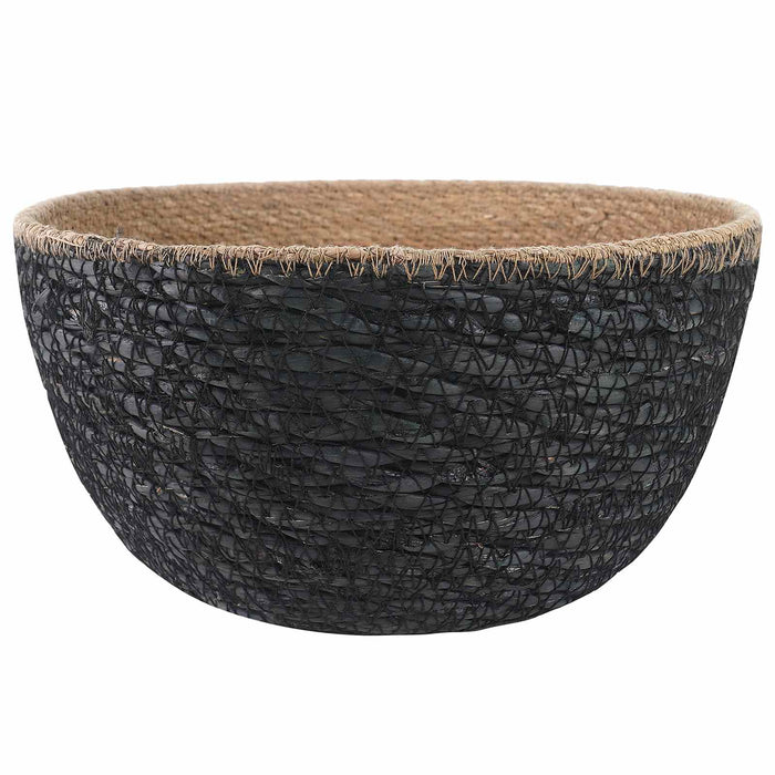 Vază pentru plante cu mânere 2 pcs Negru Ø 22 x 20 cm WALTI