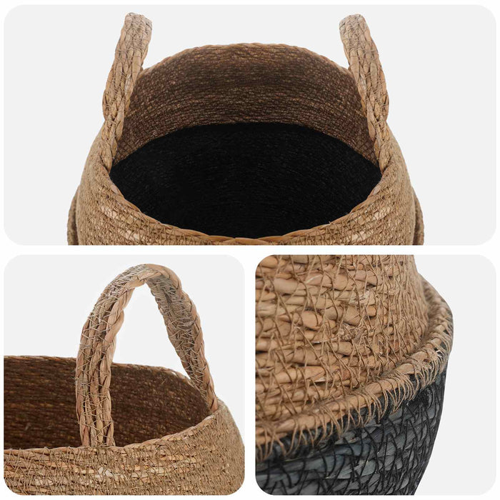 Vază pentru plante cu mânere Negru Ø 32 x 32 cm WALTI