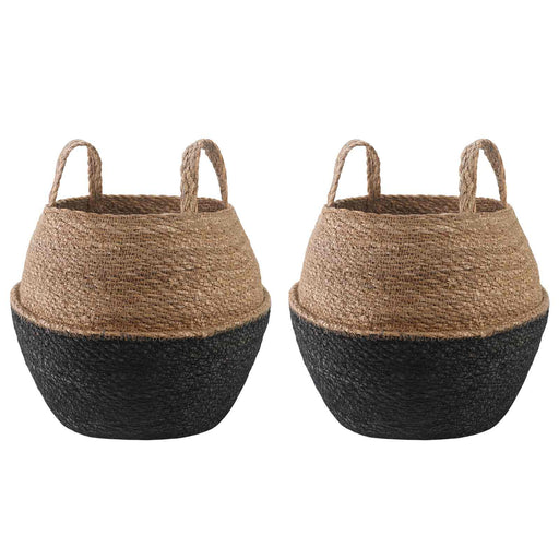 Vază pentru plante cu mânere 2 pcs Negru Ø 32 x 32 cm - WALTI WALTI