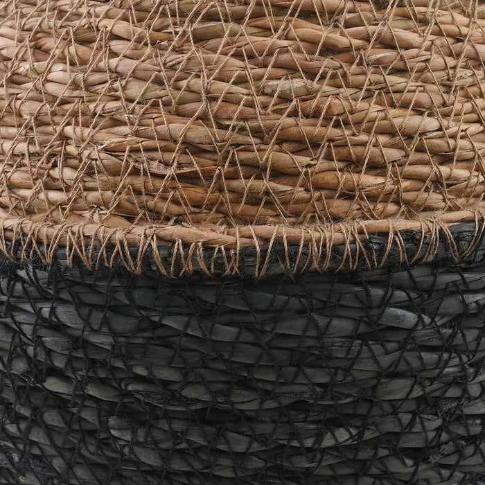 Vază pentru plante cu mânere 2 pcs Negru Ø 32 x 32 cm WALTI