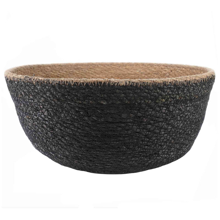Vază pentru plante cu mânere Negru Ø 45 x 36 cm WALTI