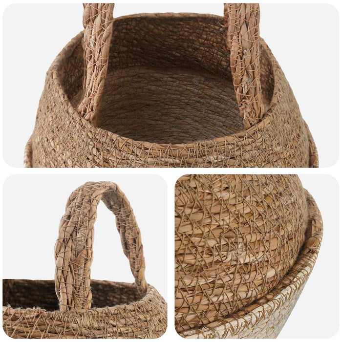Vază pentru plante cu mânere 2 pcs Alb Ø 22 x 20 cm WALTI