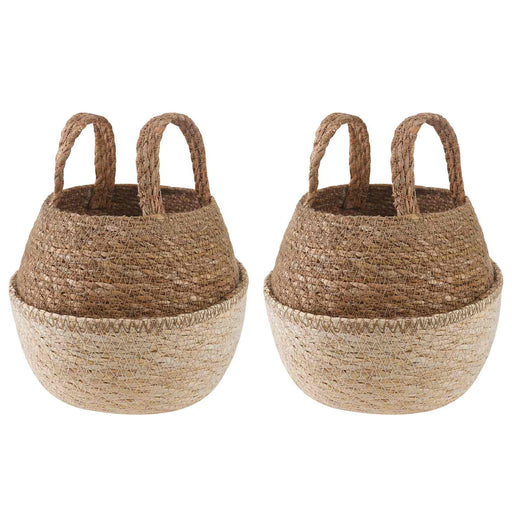 Vază pentru plante cu mânere 2 pcs Alb Ø 22 x 20 cm - WALTI WALTI