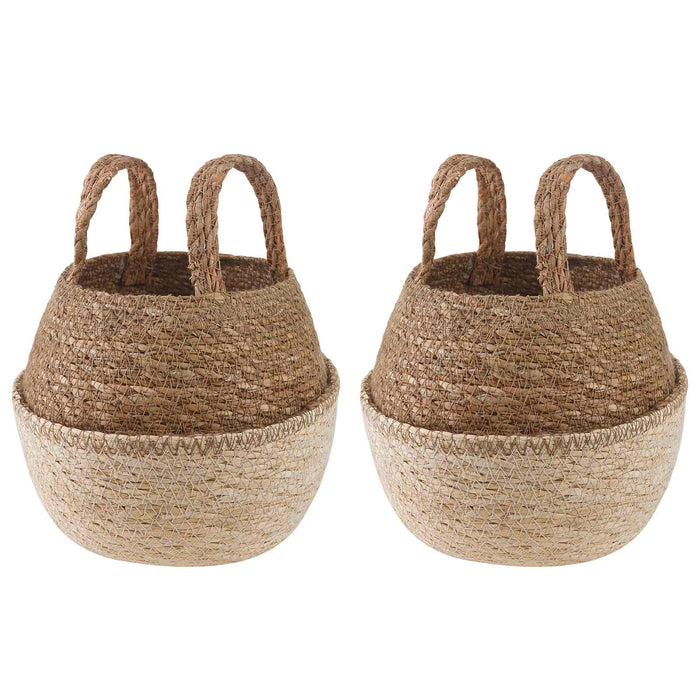 Vază pentru plante cu mânere 2 pcs Alb Ø 22 x 20 cm WALTI
