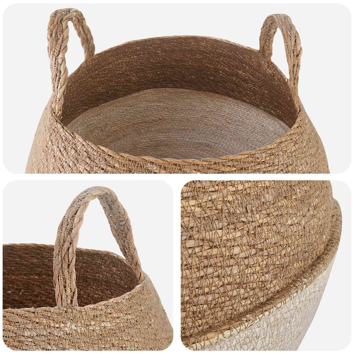 Vază pentru plante cu mânere 2 pcs Alb Ø 45 x 36 cm WALTI