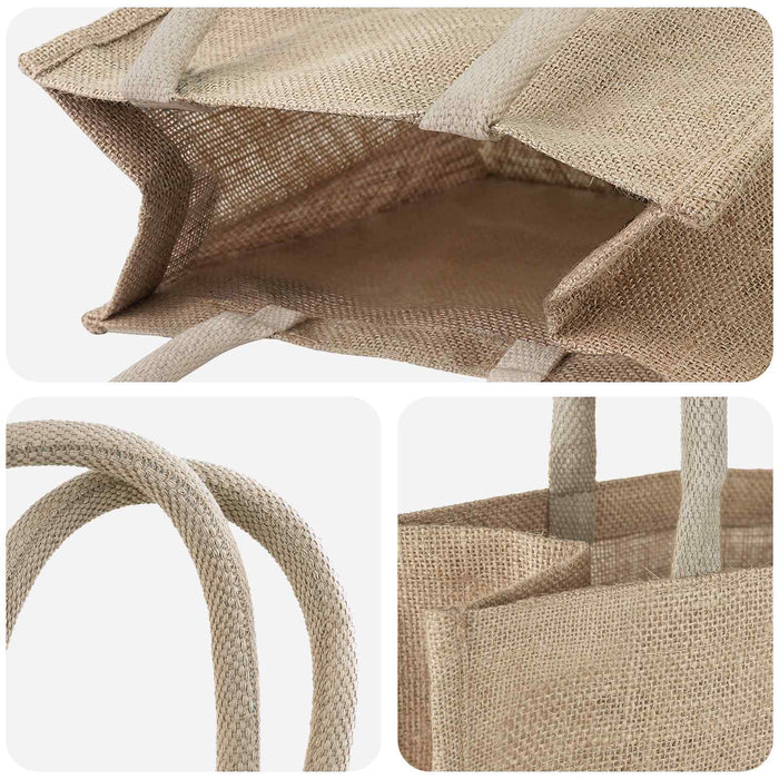 Geantă de iută 10 pcs natural 26 x 22 x 14 cm 100% iută Tossa WALTI