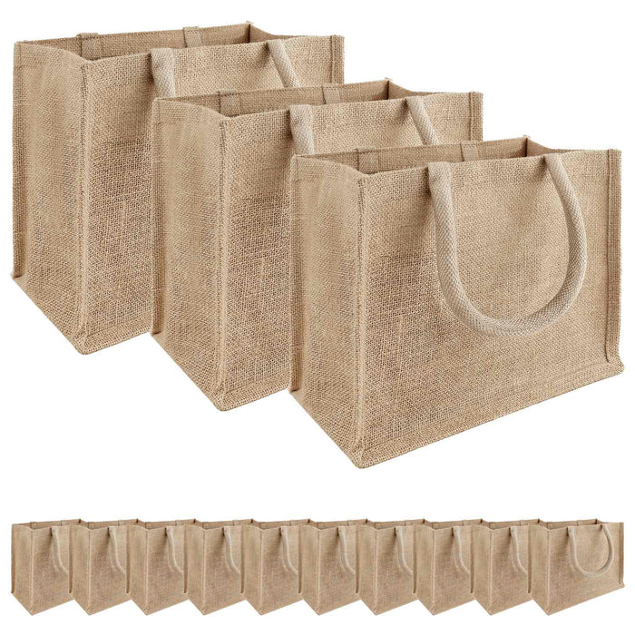 Geantă de iută 50 pcs natural 26 x 22 x 14 cm 100% iută Tossa WALTI