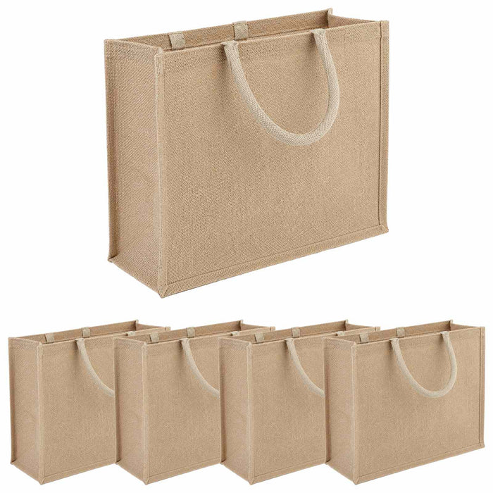 Geantă de iută 5 pcs natural 42 x 33 x 19 cm 100% iută Tossa WALTI