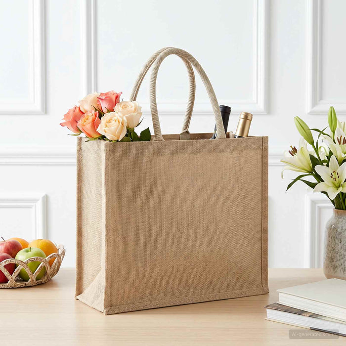 Geantă de iută 10 pcs natural 42 x 33 x 19 cm 100% iută Tossa WALTI