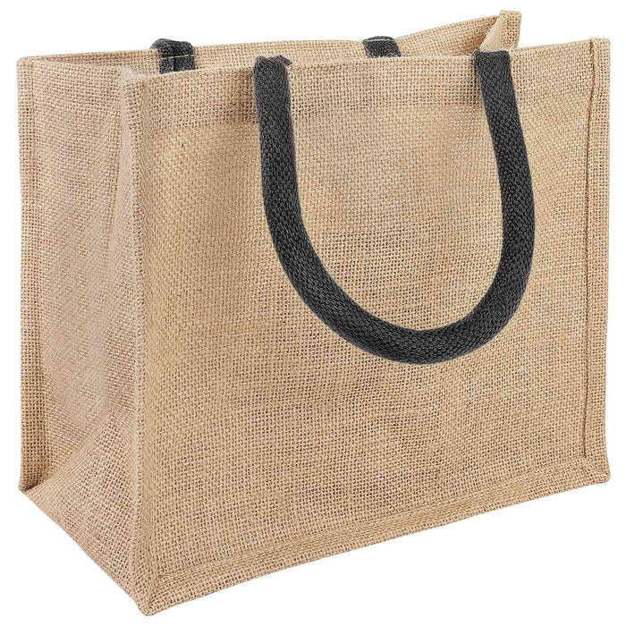 Geantă de iută 10 pcs Natural și Negru 26 x 22 x 14 cm WALTI