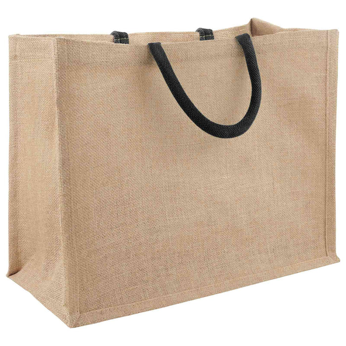 Geantă de iută 5 pcs Natural și Negru 42 x 33 x 19 cm WALTI