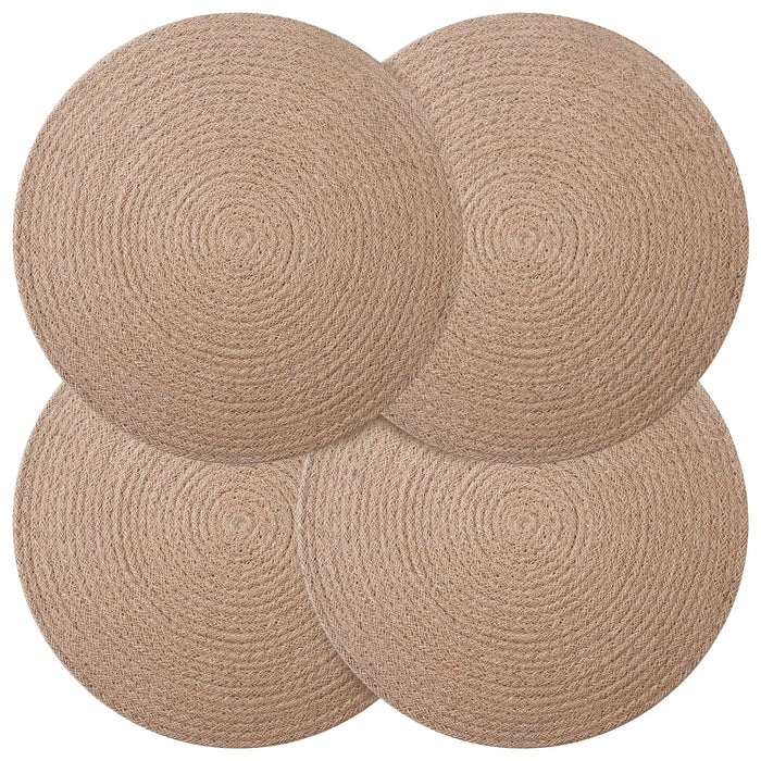 Placemeti din iută 4 pcs natural Ø 30 cm 100% iută Tossa - WALTI WALTI