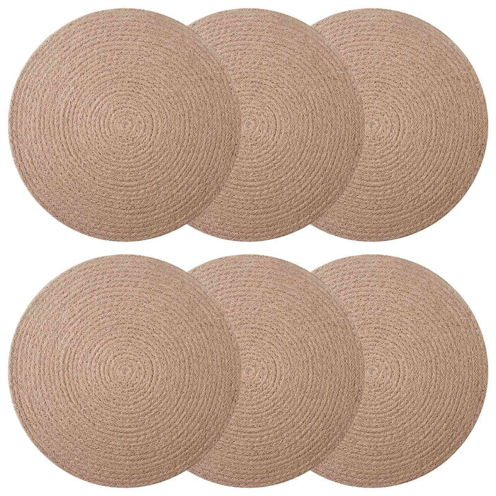 Placemeti din iută 6 pcs natural Ø 30 cm 100% iută Tossa - WALTI WALTI