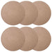 Placemeti din iută 6 pcs natural Ø 30 cm 100% iută Tossa - WALTI WALTI