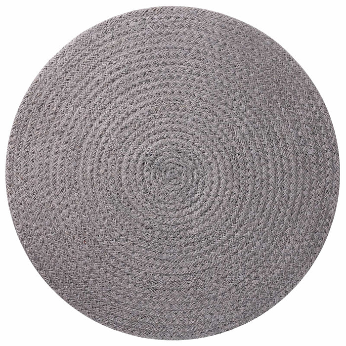 Placemeti din iută 12 pcs Gri Ø 30 cm 100% iută Tossa WALTI