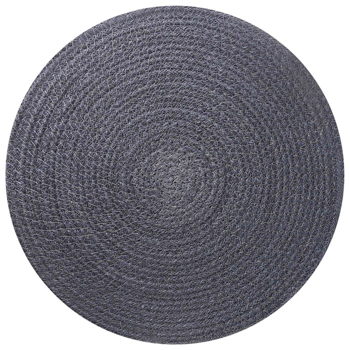 Placemeti din iută 4 pcs Gri închis Ø 30 cm 100% iută Tossa WALTI