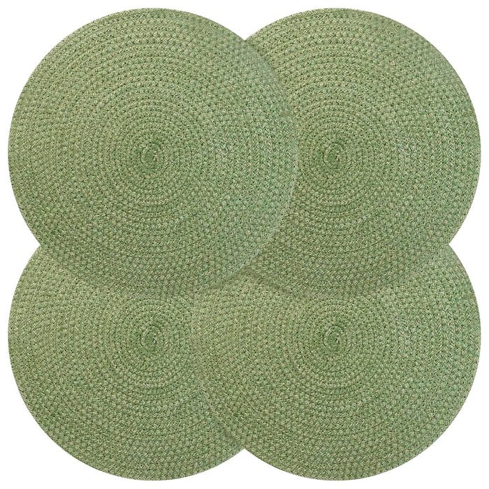 Placemeti din iută 4 pcs Verde măsliniu Ø 30 cm 100% iută Tossa WALTI
