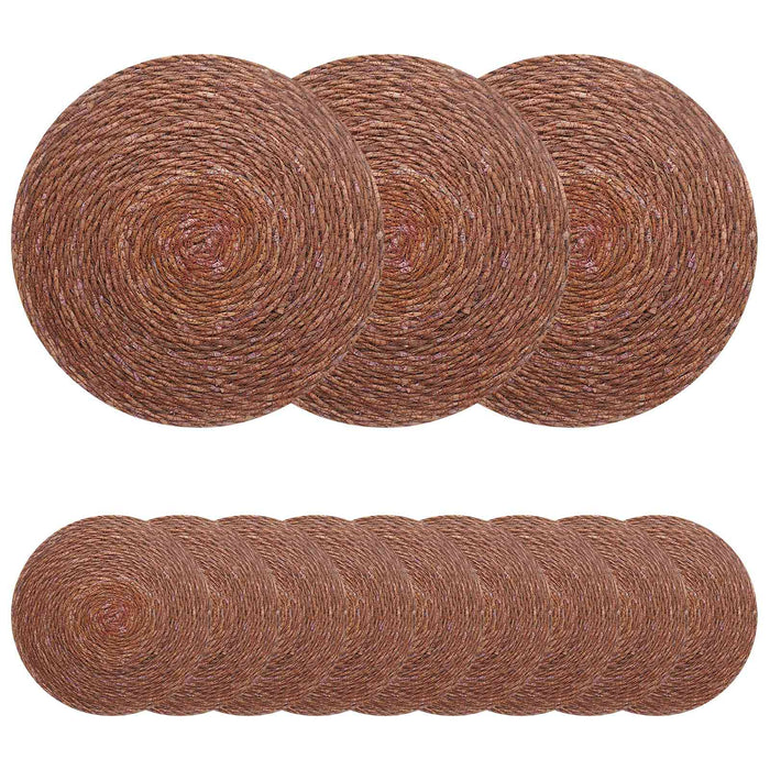 Plăci de iarbă de mare 12 pcs Maro Ø 30 cm 100% Iarbă de mare WALTI